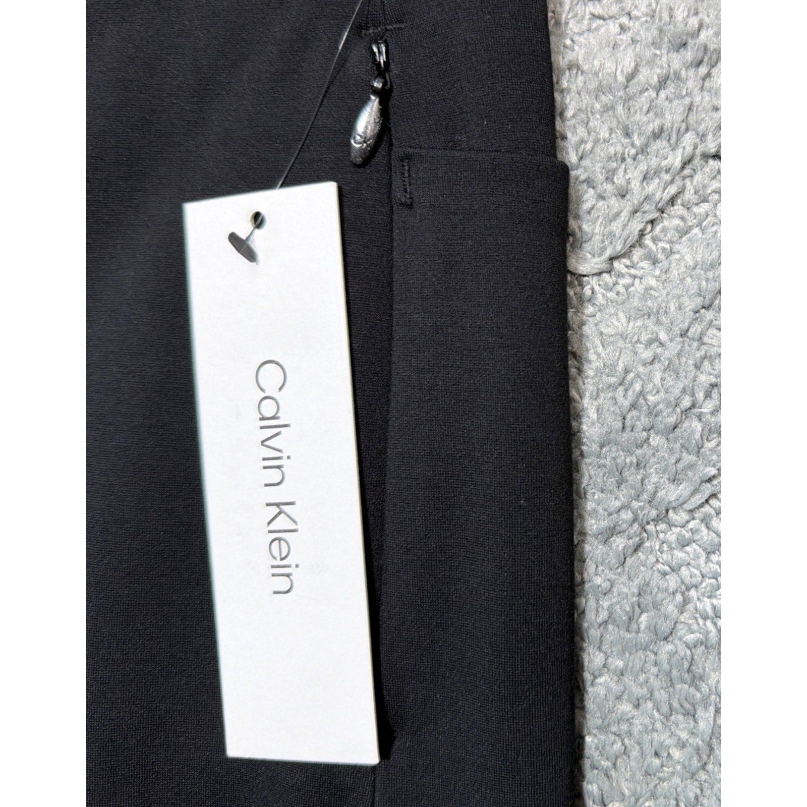 New Women's Calvin Klein Modern Essentials Black Dress Pants Pockets 16