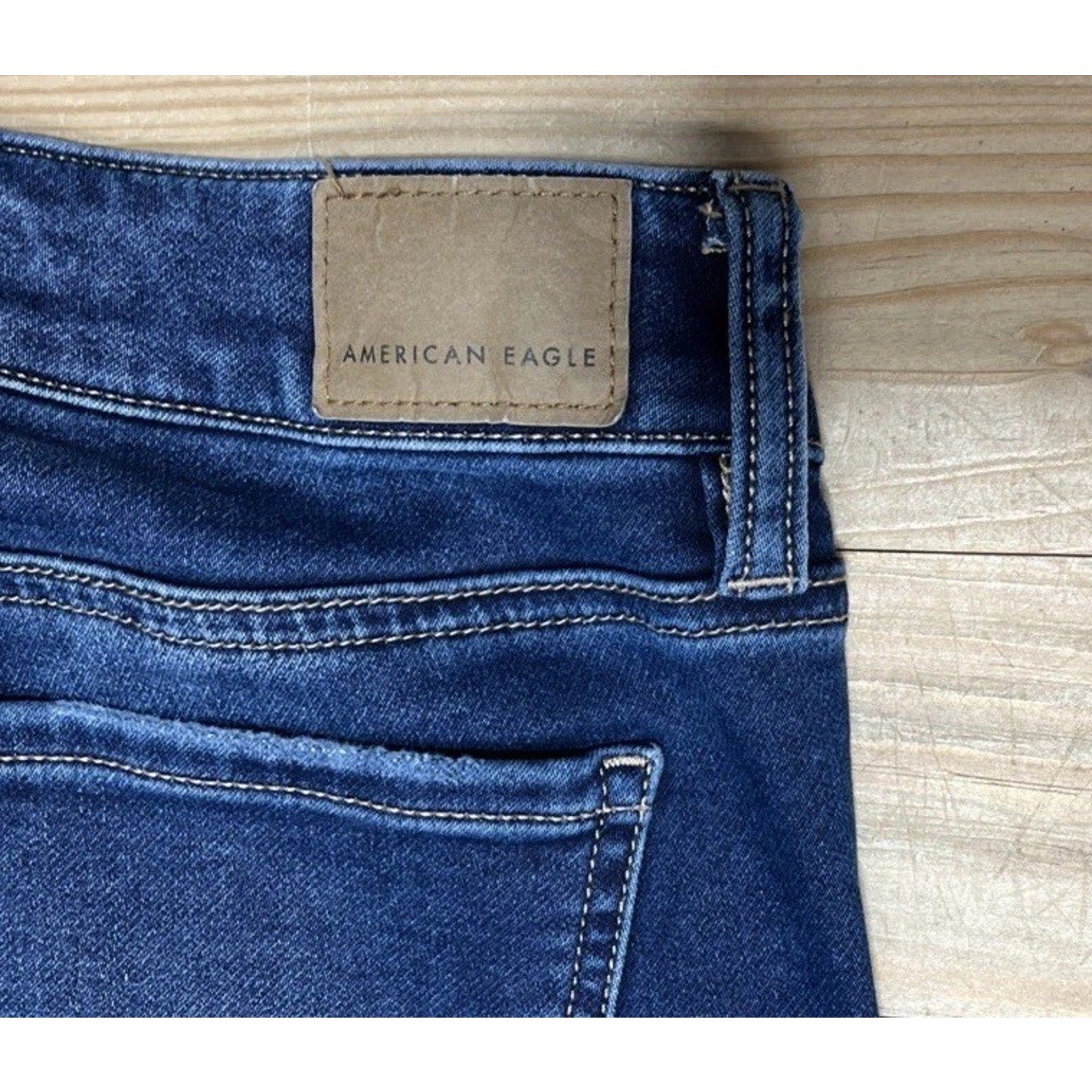 AMERICAN EAGLE COZY NEXT LEVEL STRETCH JEGGING JEANS SIZE 0 SHORT