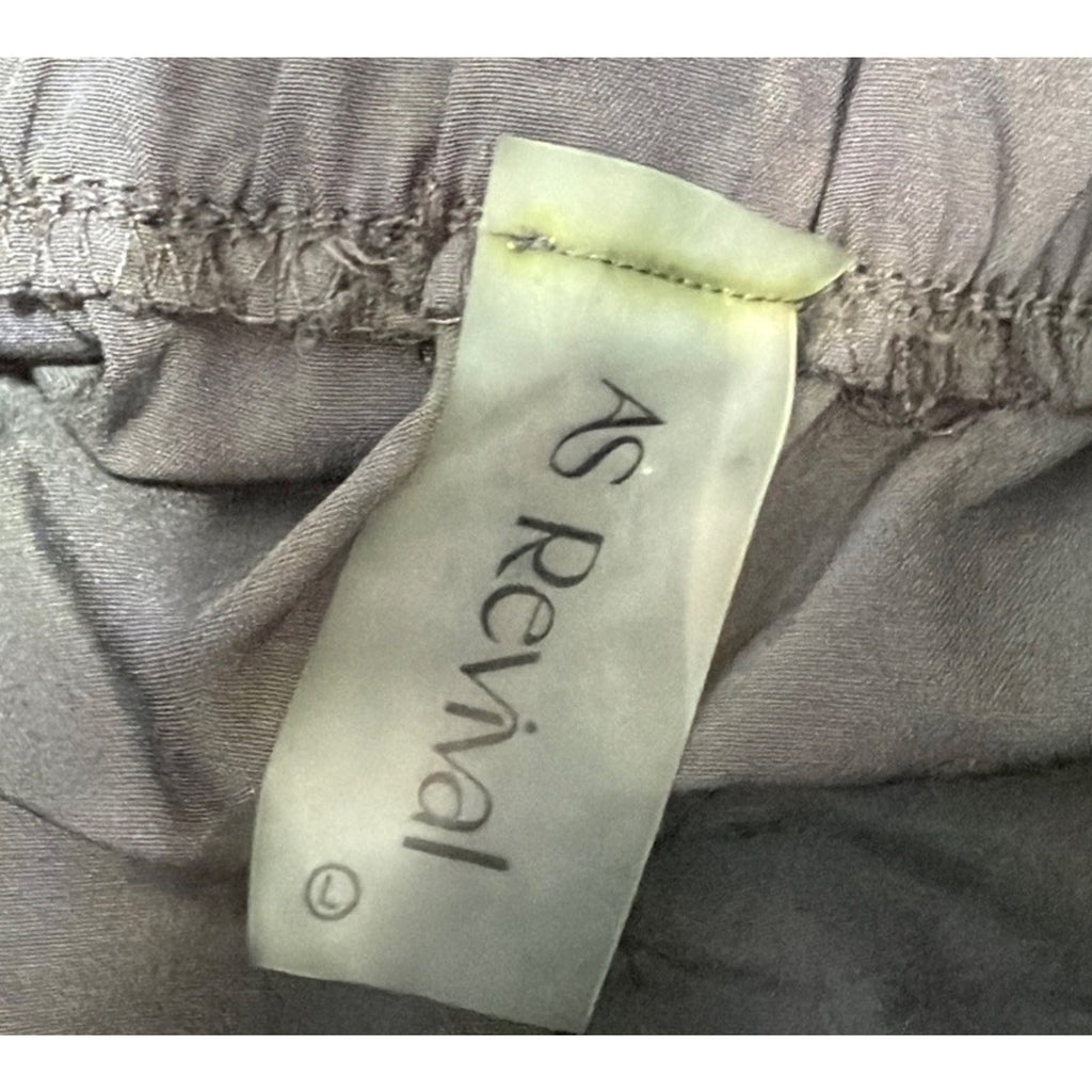 AS Revival Women's Athletic High Rise Joggers Pockets Gray Size Large