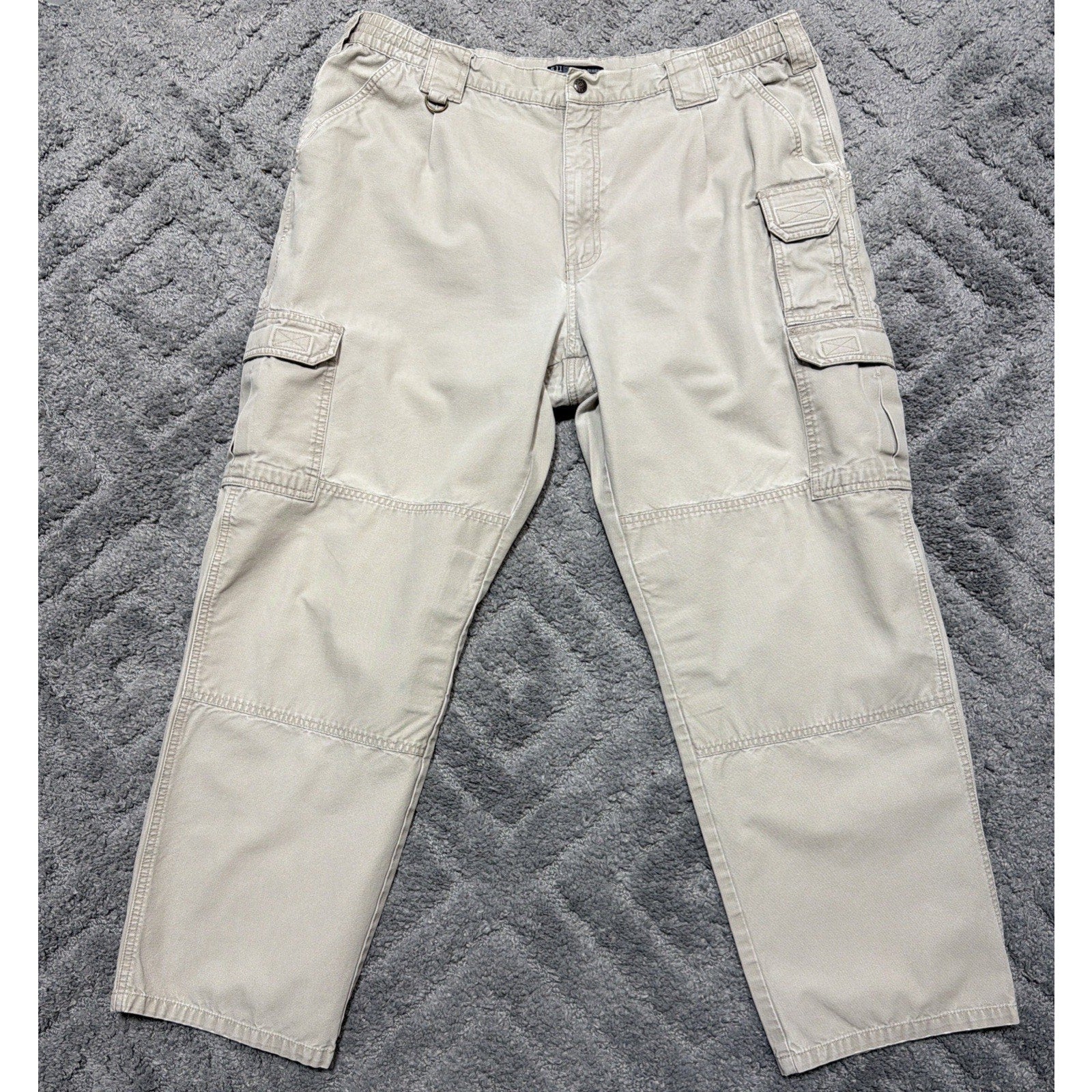 5.11 Tactical Pants Men 40x3O Beige Utility Cargo Workwear First Responder 74251