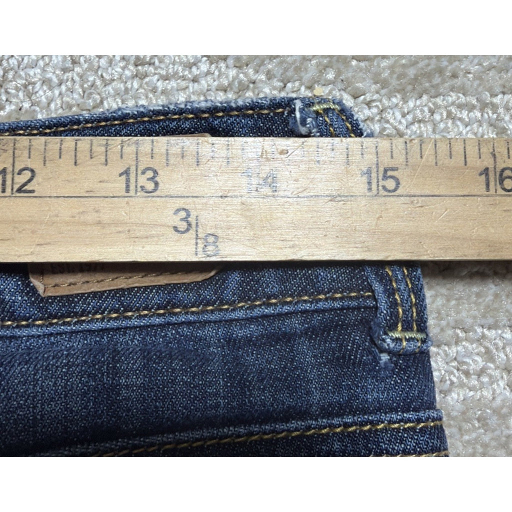Womens AE American Eagle Artist Cropped Capri Stretch Dark Crop Denim Jeans 4 R