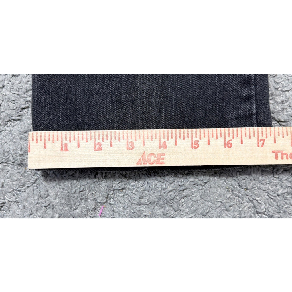 Levis Jeans Womens Black Faded 505 Straight Leg Denim 32x31