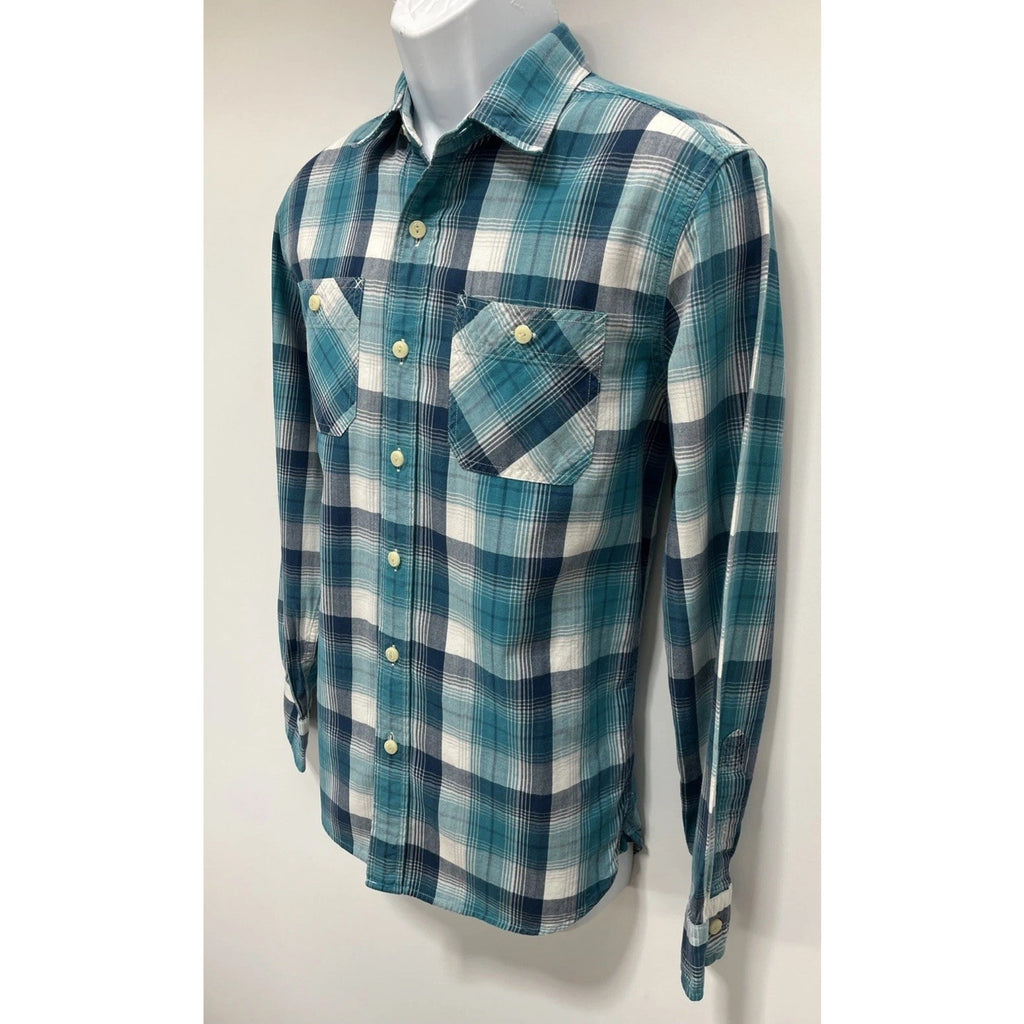 American Eagle Mens Seriously Soft Long Sleeve Casual Button Down Size Medium