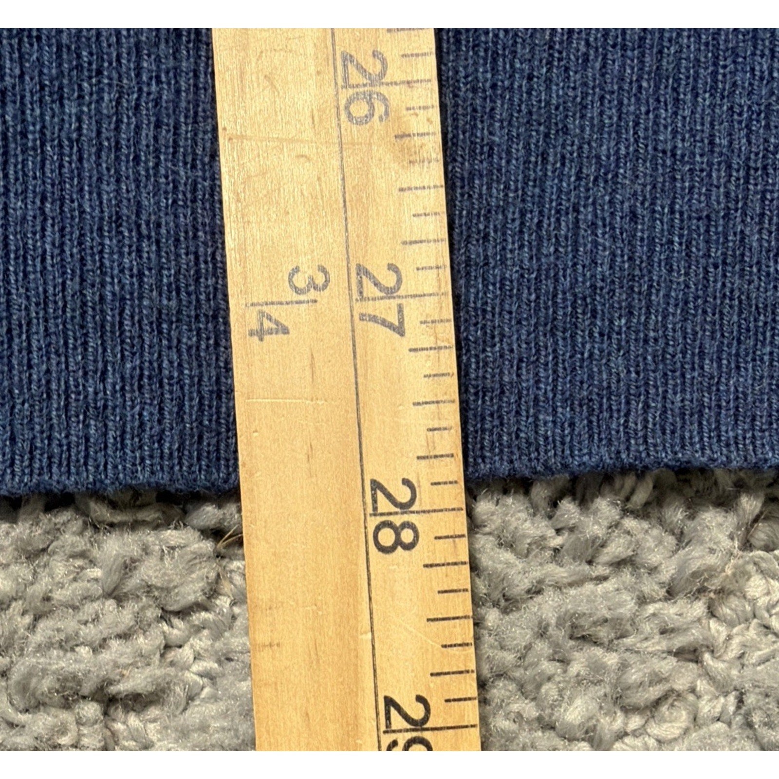 New Marc Anthony V-Neck Blue Cashmere Blend Sweater Men’s XL Preppy Casual