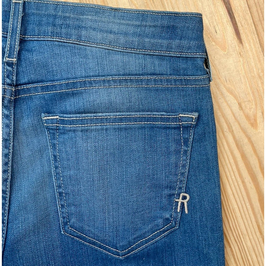 Rich and Skinny Napoli Skinny Crop Blue Jeans Size 26 Msrp 150$