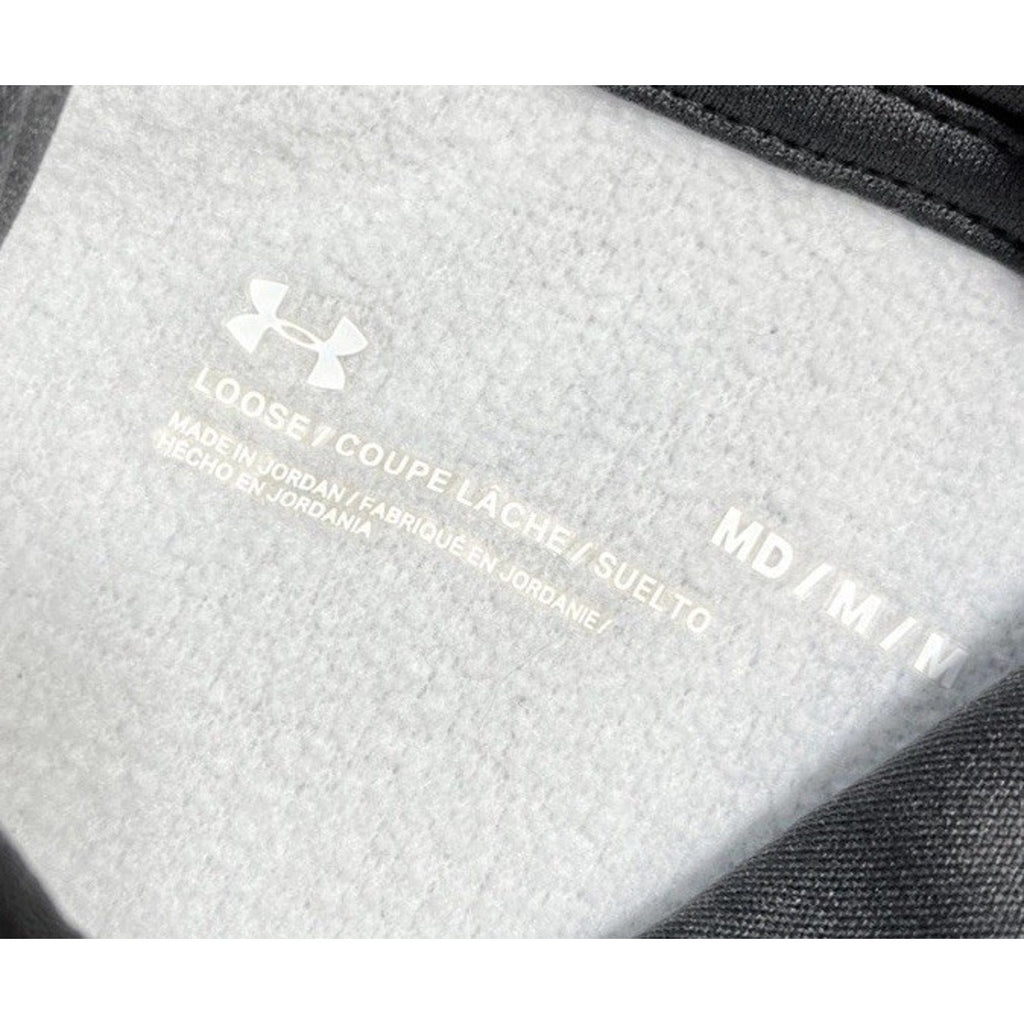 Under Armour Women’s Fleece Script Hoodie 1366956-010 Jet Gray -M