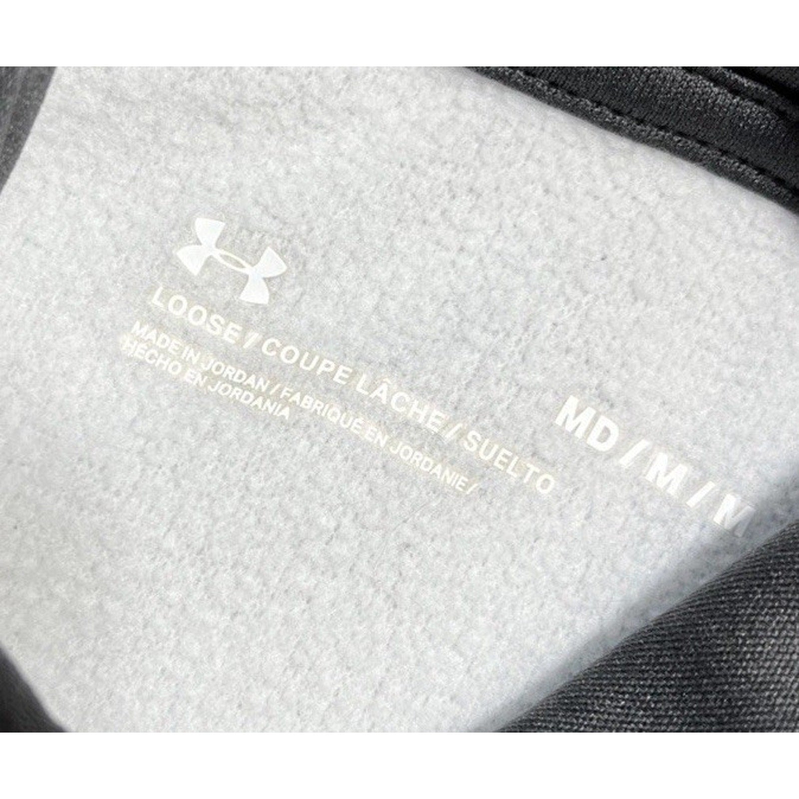 Under Armour Women’s Fleece Script Hoodie 1366956-010 Jet Gray -M