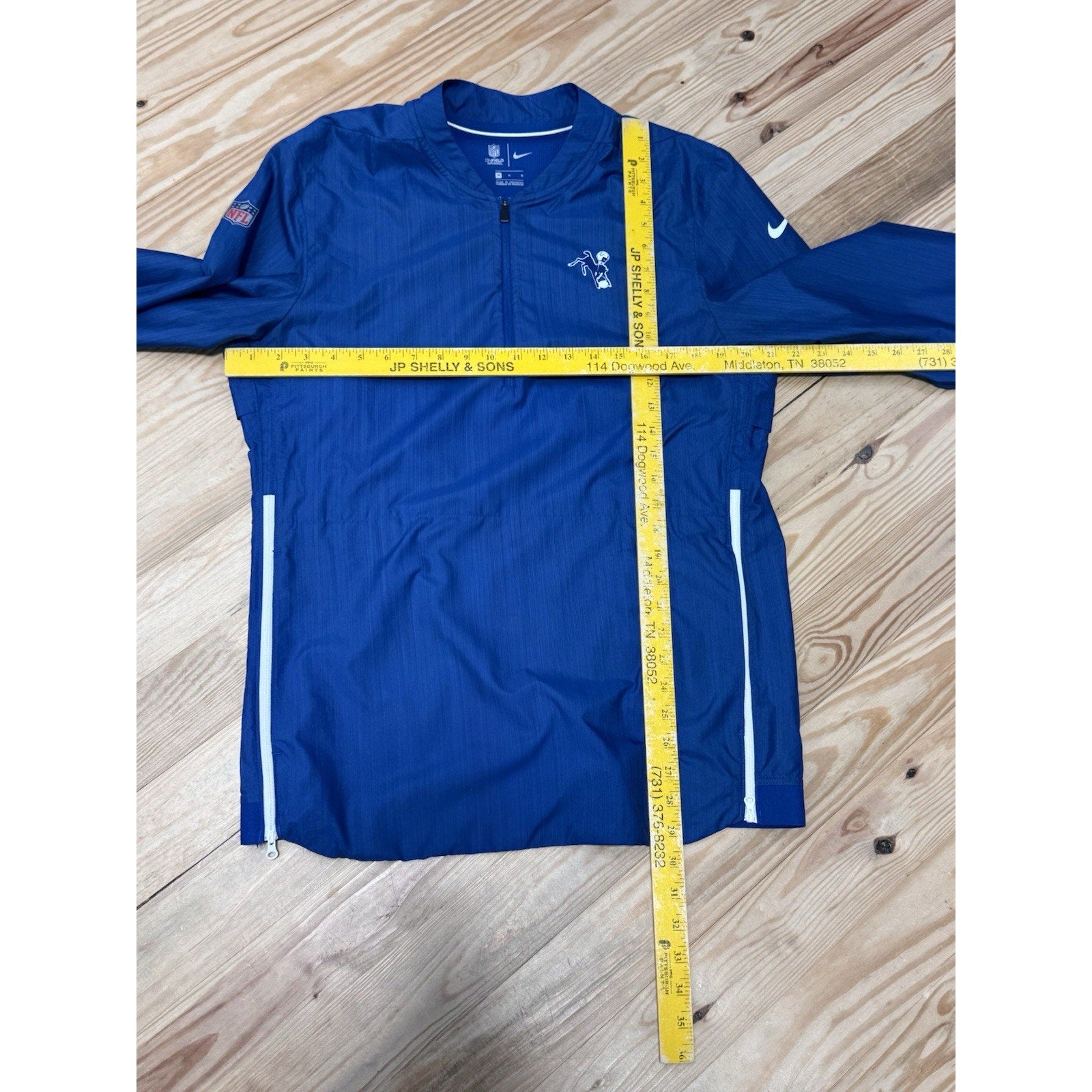 Nike Storm Fit Jacket Colts Blue NFL On Field Apparel Windbreaker Men’s Size M