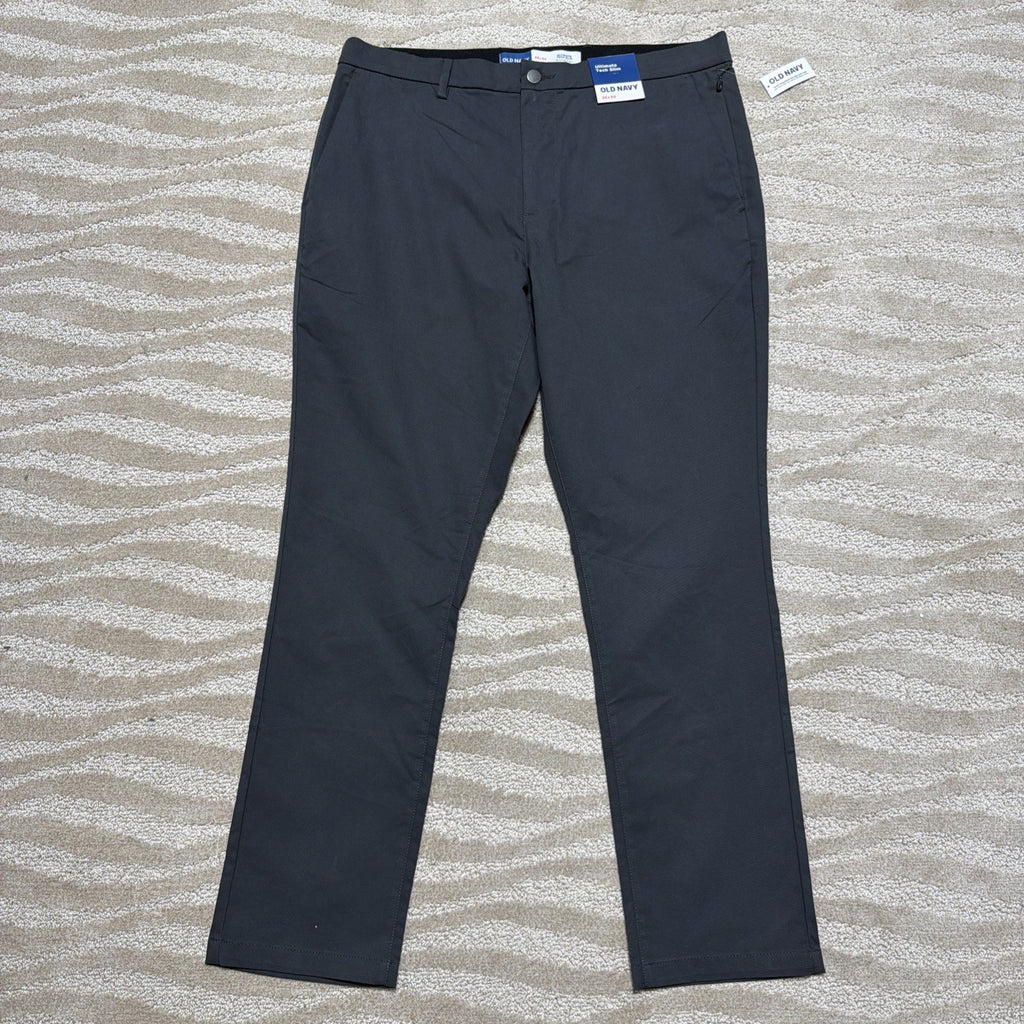 New! Old Navy Mens Pants 36 X 30 Ultimate Tech Slim Built In Flex Gray