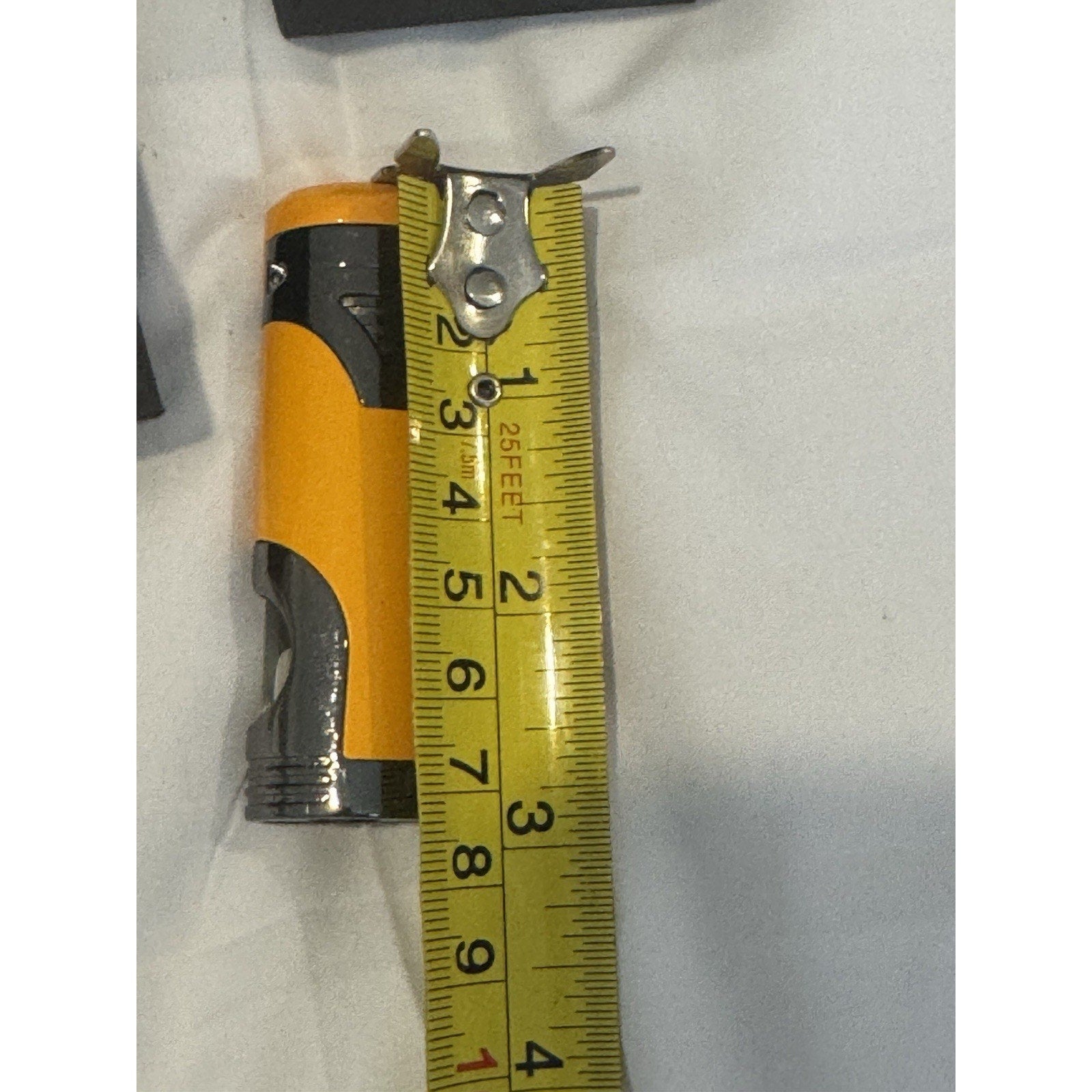 GUEVARA Double Jet Torch Butane Lighter Yellow Windproof Cigar Punch New In Box