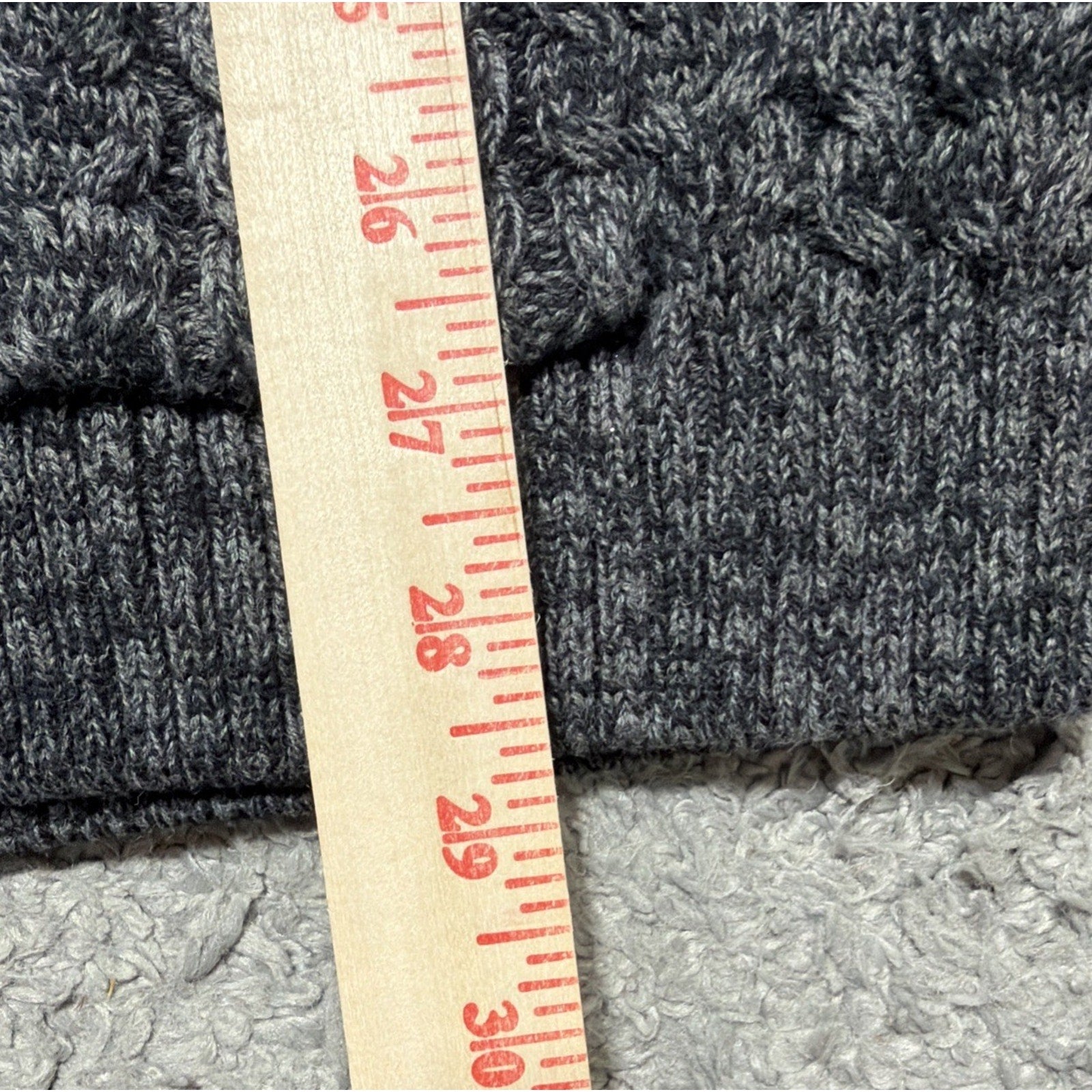 NWT Club Room Chunky Cable Knit Shawl Collar Cardigan Grandpa Fisherman L Gray
