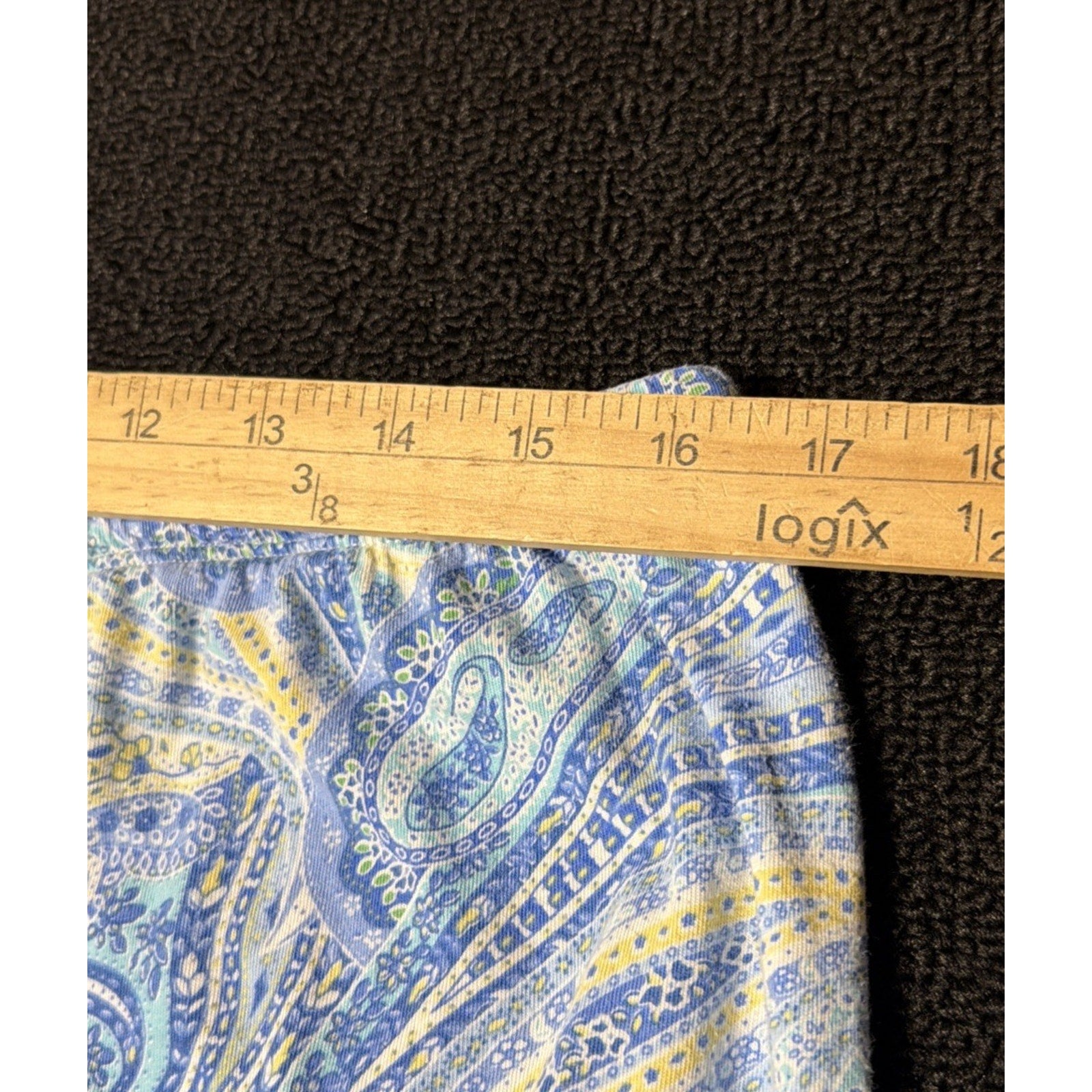 Lauren RALPH LAUREN Black Label Pajamas White Blue Paisley Sleep Set Women’s XL