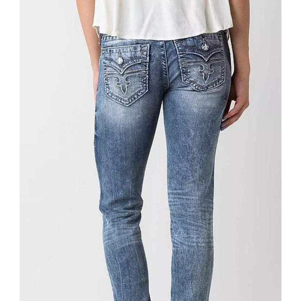 Rock Revival Alivia Skinny Jeans - Women's Size 28 Measures 30X30 1/2