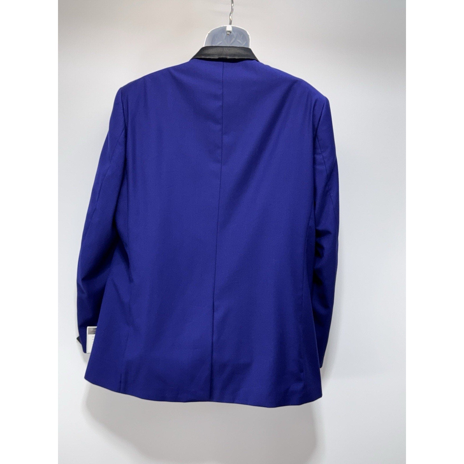Bryan Michaels Purple Black Tuxedo Suit Jacket Blazer Mens Size 46L NWT