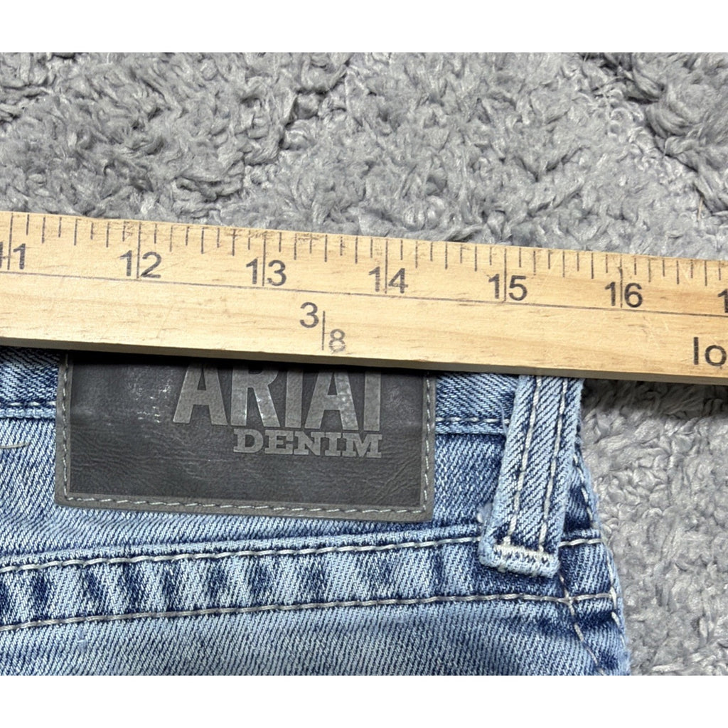 Ariat M7 Men's Slim Fit Straight Leg Denim 31x30 Thick Stitch Workwear /Stained