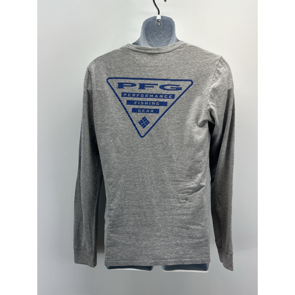 Columbia Pfg Men’s Small Casual Gray Long Sleeve T-Shirt