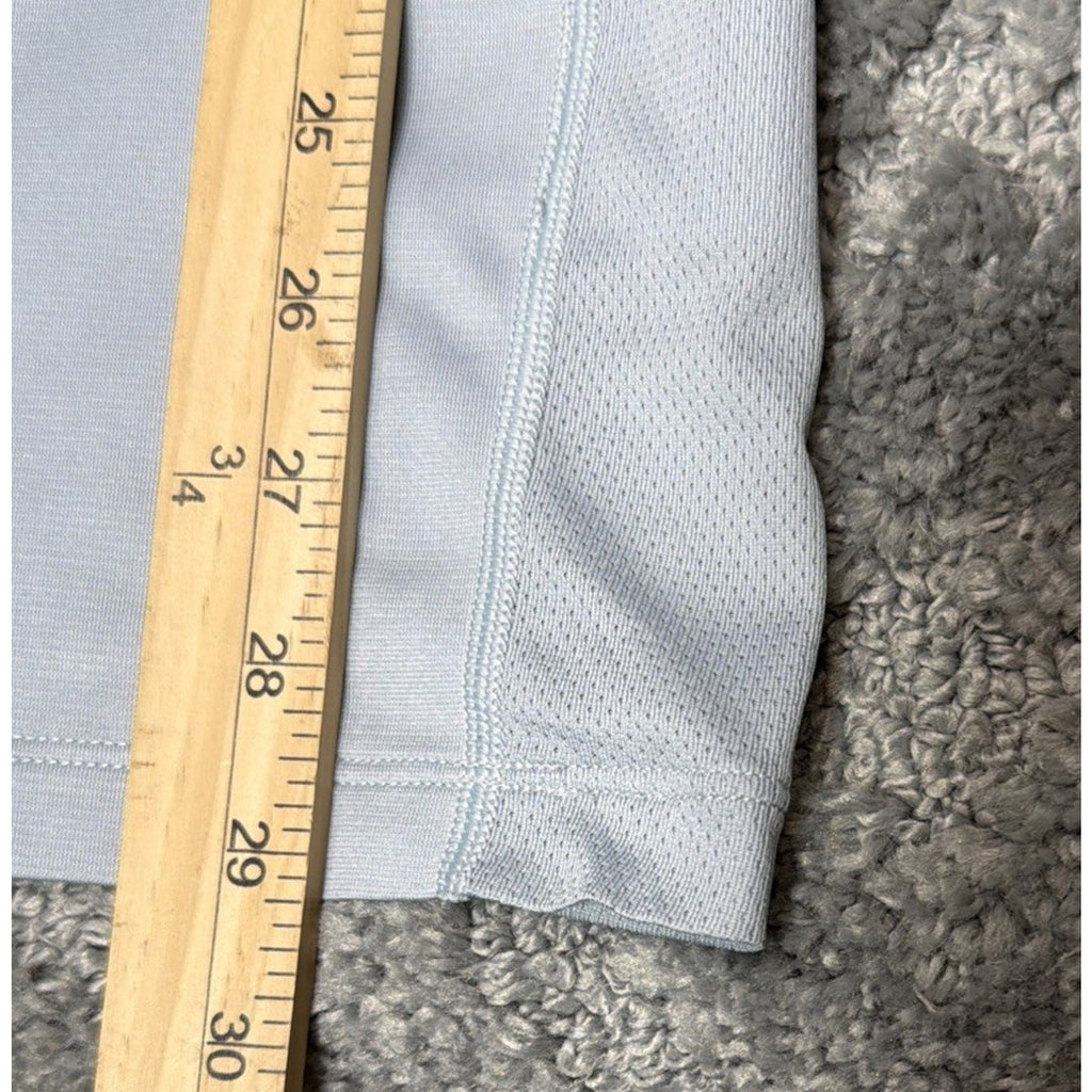 Tiger Woods Collection Nike Dri-Fit Golf 2 Snap Polo Shirt Gray Men’s Size XL