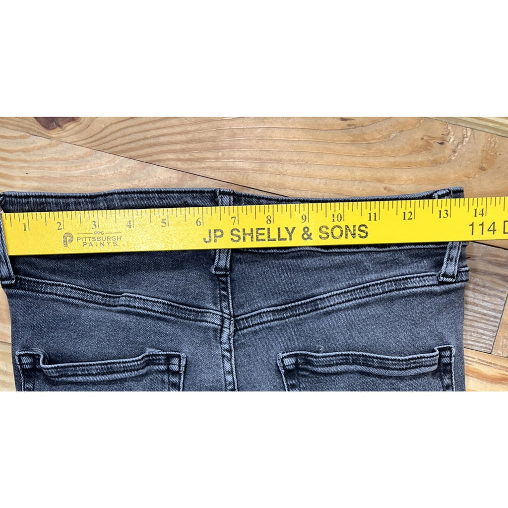 We The Free Jeans Women's 29 High Rise Skinny Crop Rinse Wash Black Denim 27x26