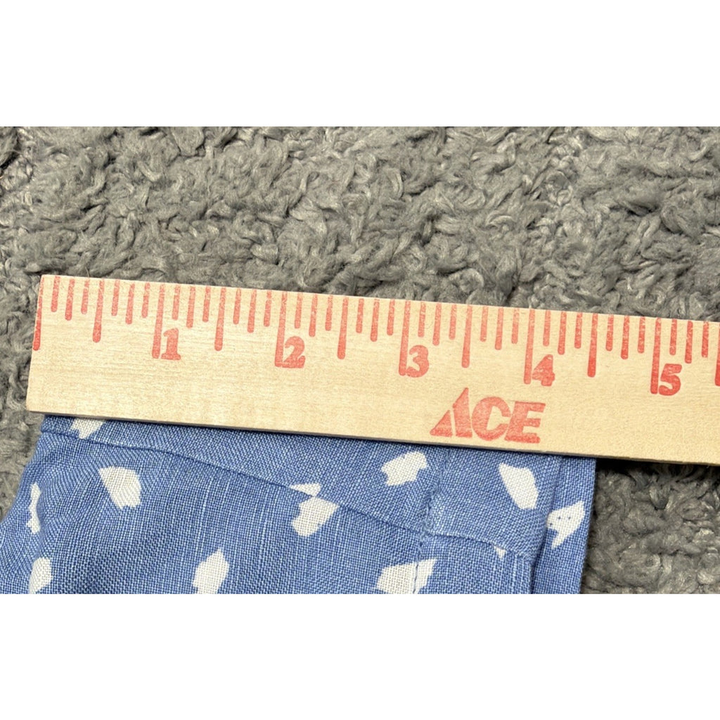 Workshop Republic Linen Viscose Blend Shorts Blue Hi Wide Elastic Band Waist NWT