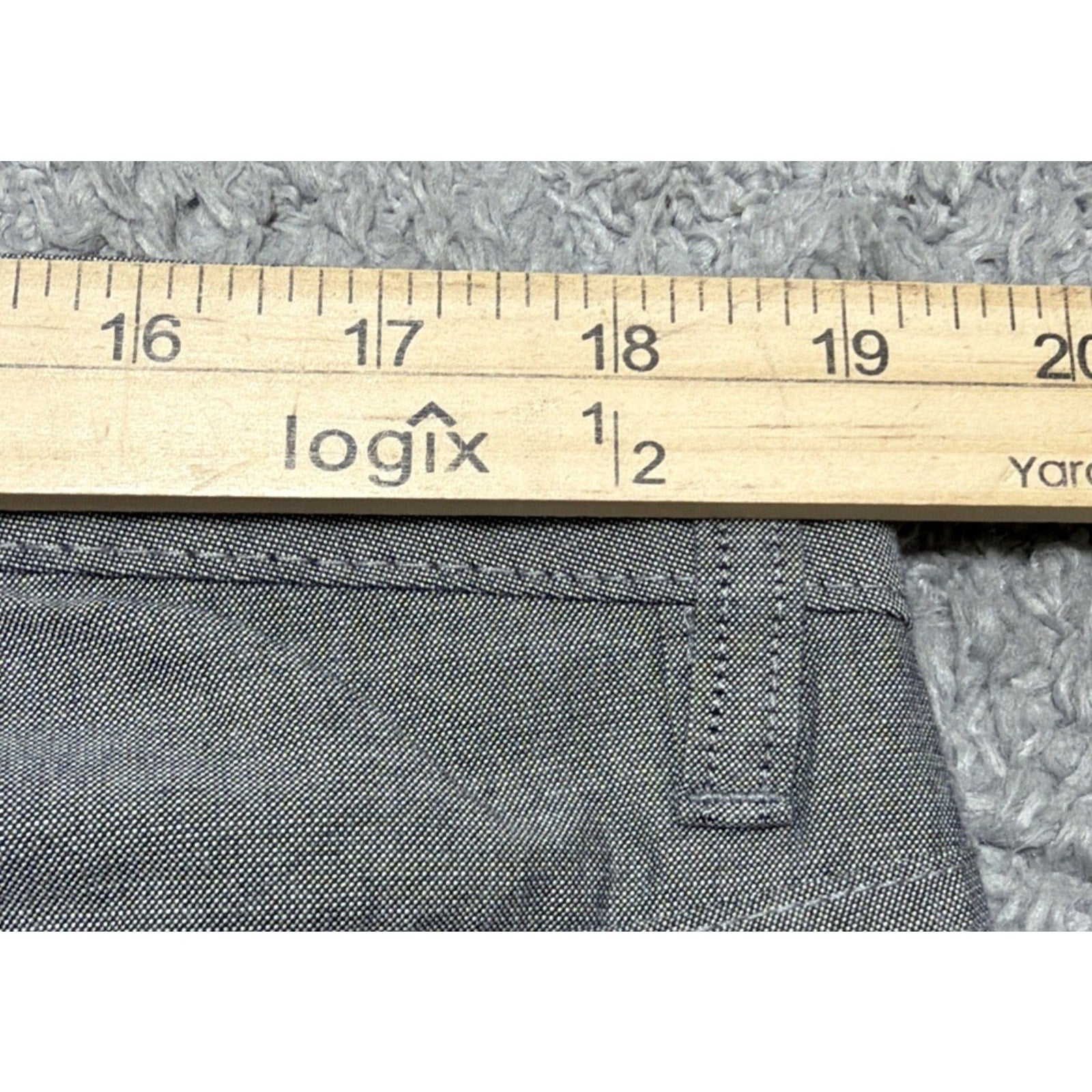 NWT Kenneth Cole Men's Pant Size 36x30 Gray Cotton Trouser