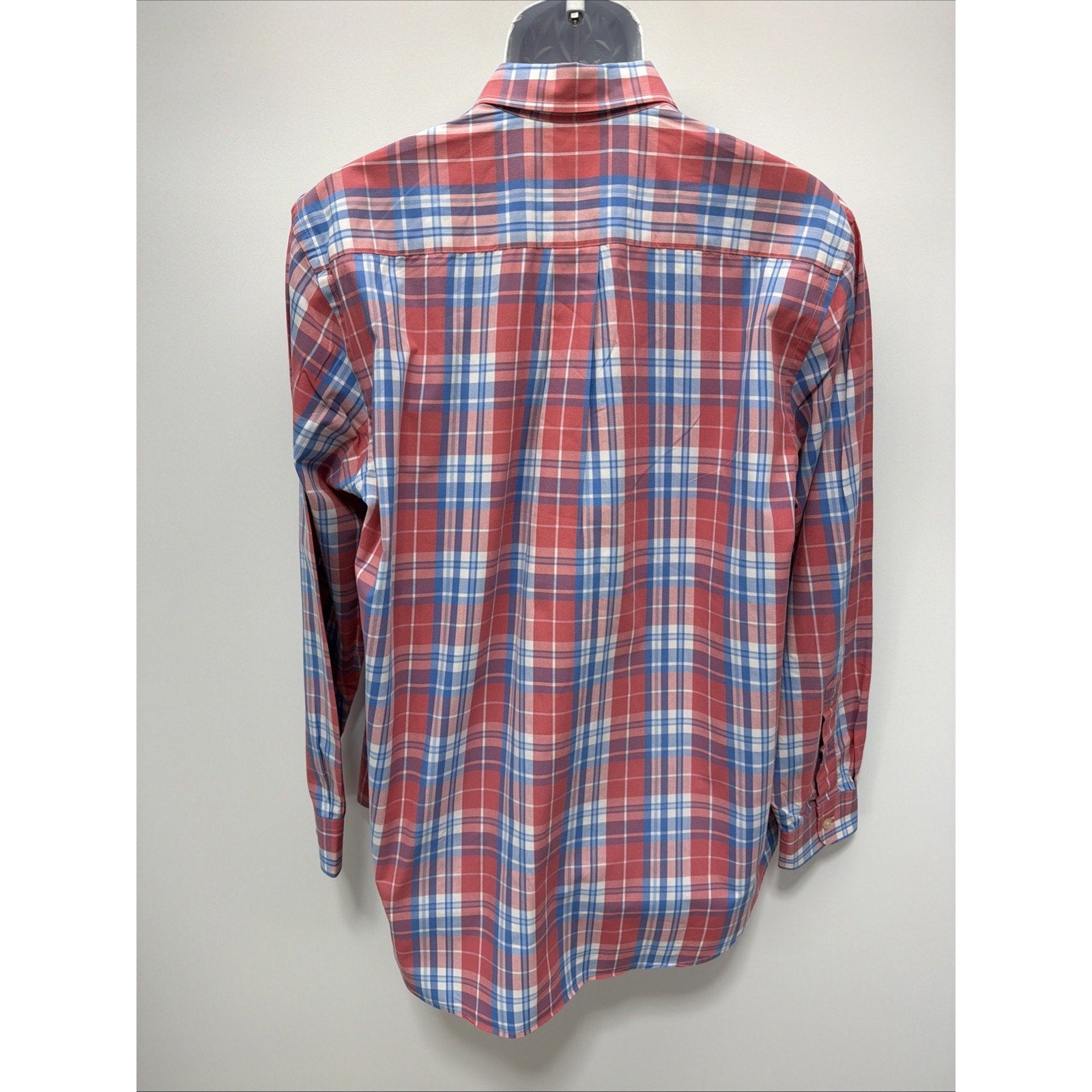 Vineyard Vines Shirt Mens Large Slim Fit Whale Button Up Long Sleeve Plaid