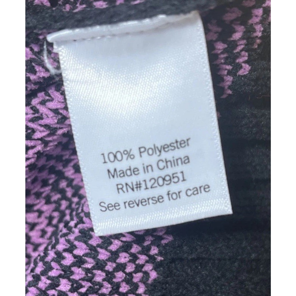 NWT So Goods For Life Girls Long Sleeve Black Pink Daisy Sweater Size XL