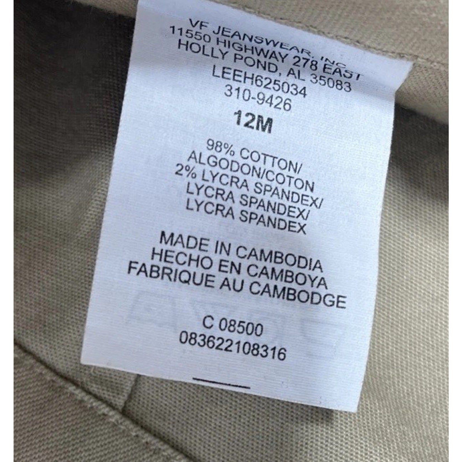 Riveted By Lee Jeans 12 Belted Bootcut Low Rise Stretch Color Camel Blast 33x30