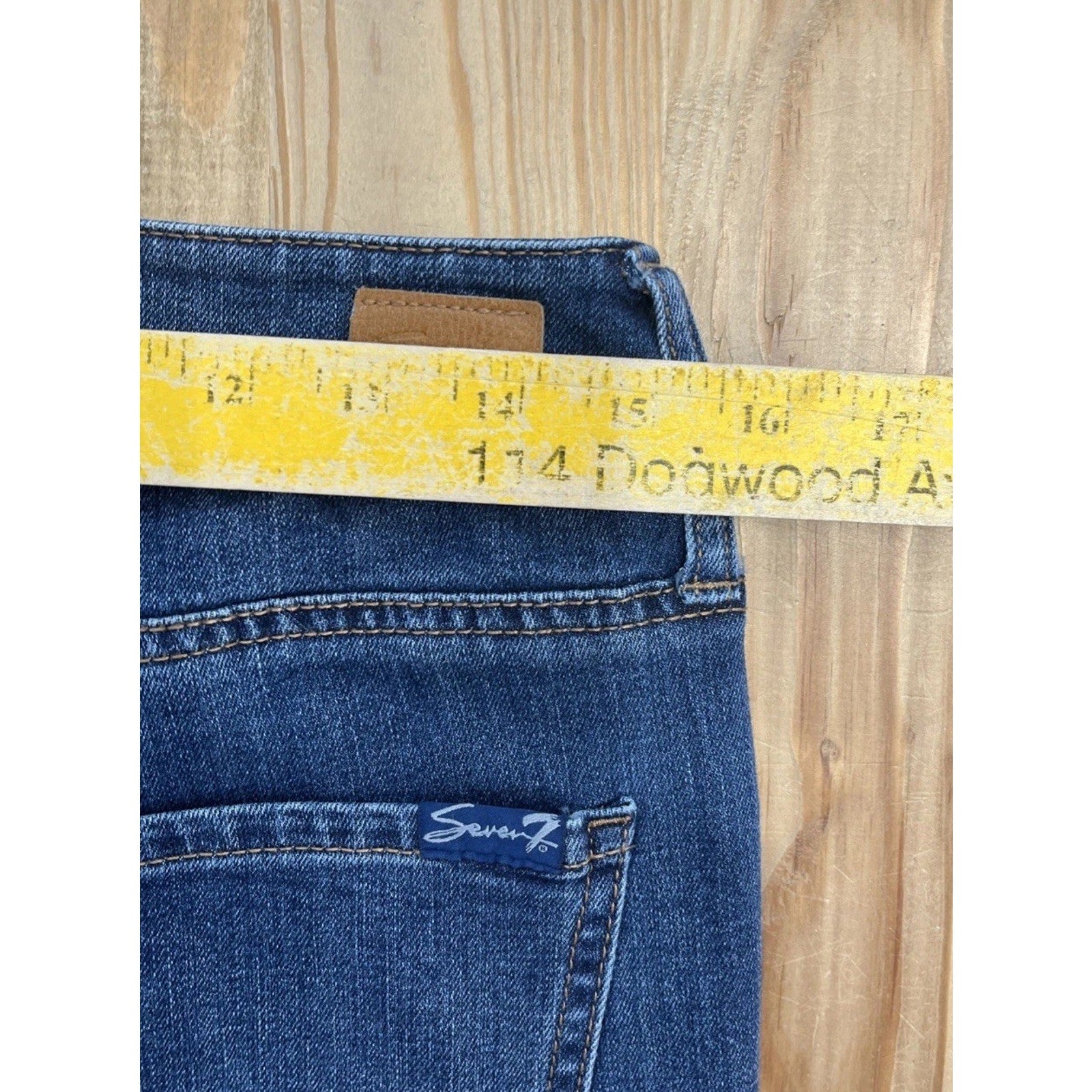 Seven 7 Jeans Womens 6 Weekend Easy Fit Boyfriend Ankle Raw Hem