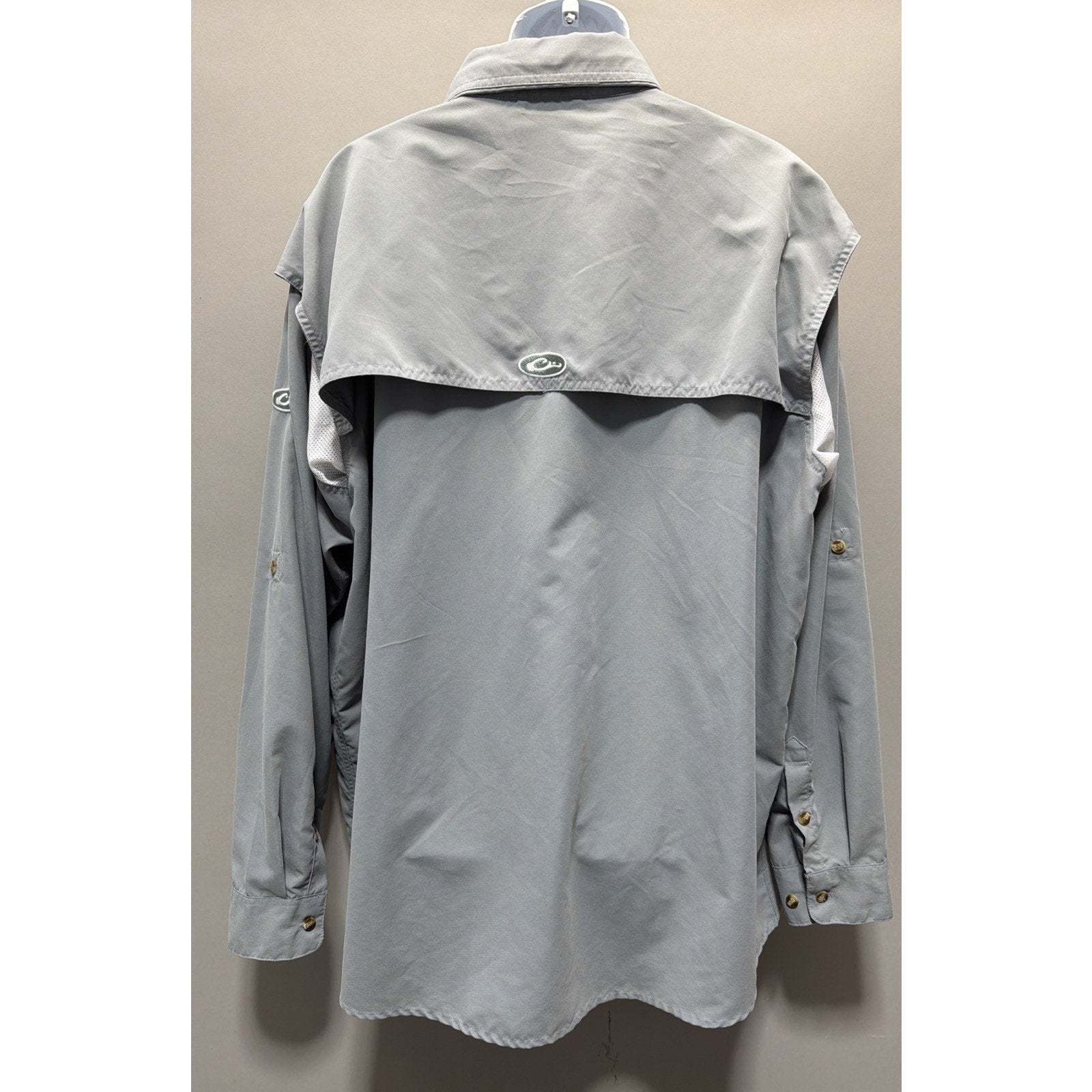 Drake Waterfowl Systems Shirt Men’s Size 2X Gray Vented Hunting Fishing Outdoors