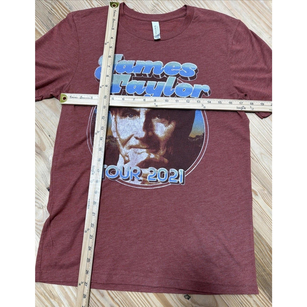 James Taylor. 2021 Concert T-shirt. Mens Medium 2 Sided Clean