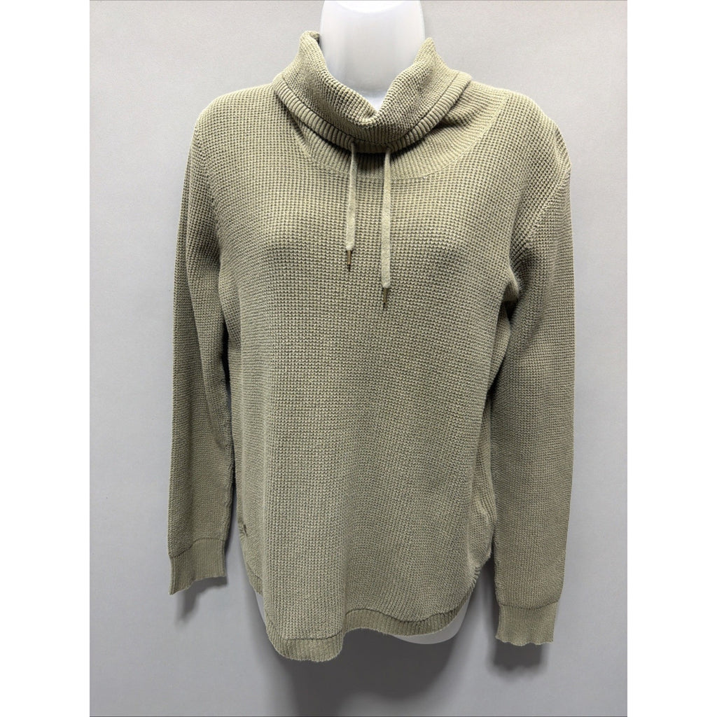 Lauren Ralph Lauren Sweater Women Medium Ladies Green Warm Pullover Cowl Neck