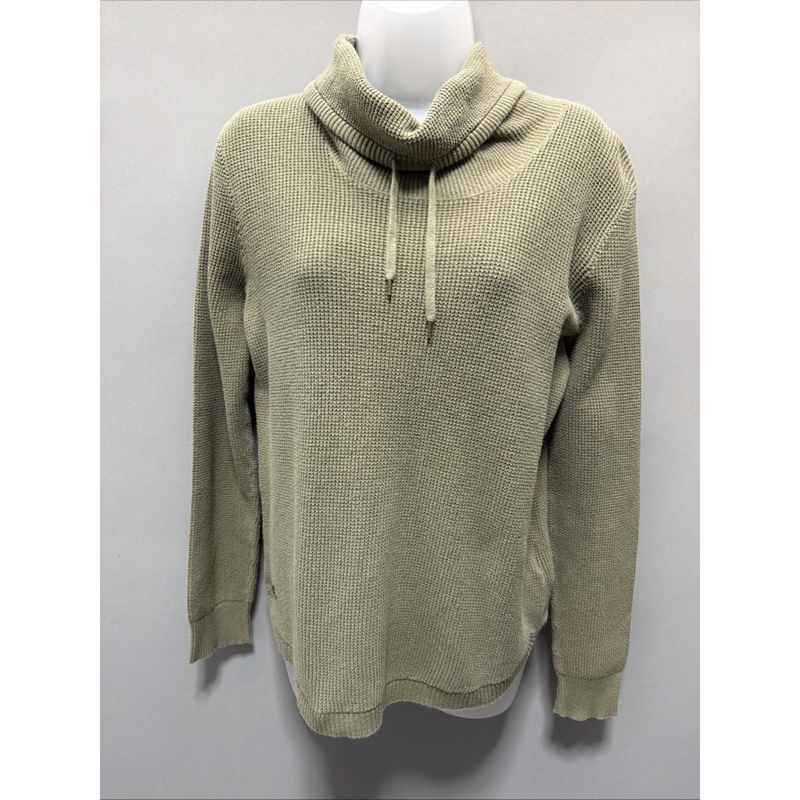 Lauren Ralph Lauren Sweater Women Medium Ladies Green Warm Pullover Cowl Neck