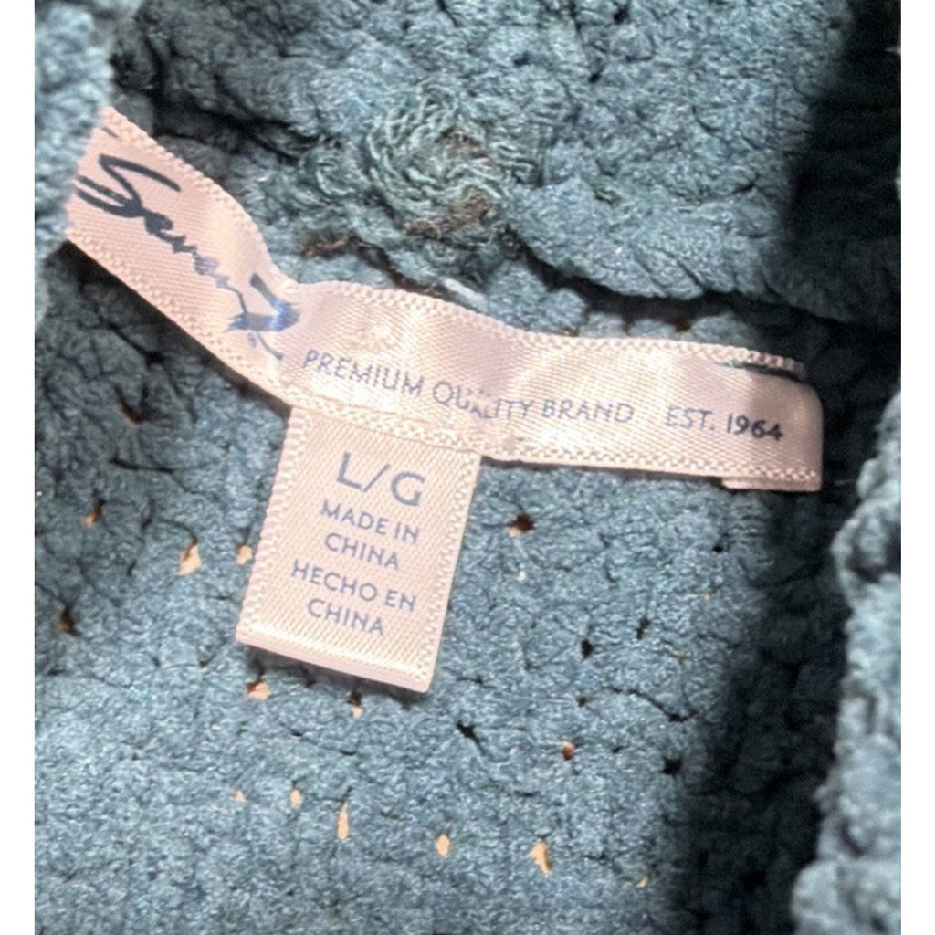 Seven7 Women's Soft & Warm Oversized Large Cable Knit Chenille Sweater Deep Teal