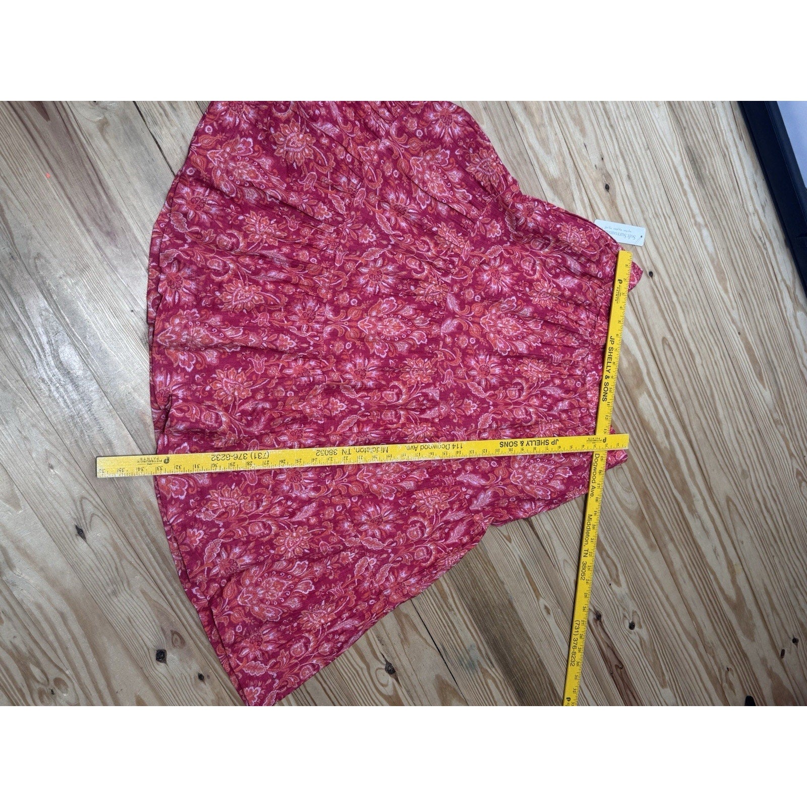 Soft Surroundings RUARI GAUZE MAXI-SKIRT PETITE Pink Women’s Size Petite M New