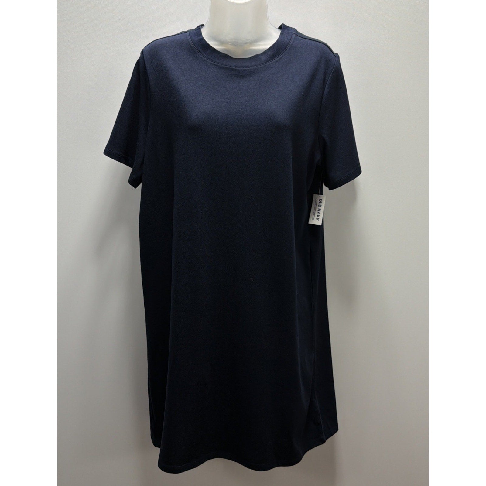 NWT Old Navy Vintage Mini T-Shirt Dress Navy Blue Women's Medium