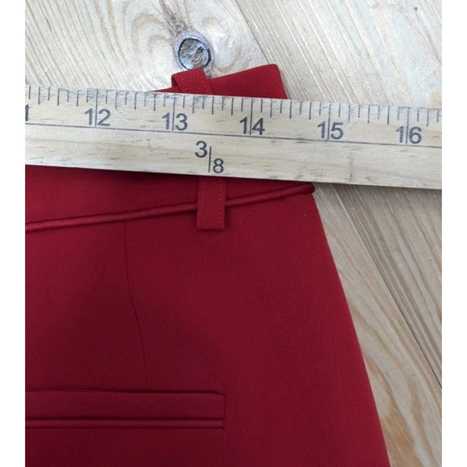 Elle Wide Leg Mid Rise Relaxed Holliday Hostess 4 New With Tag Red 620 Cherries