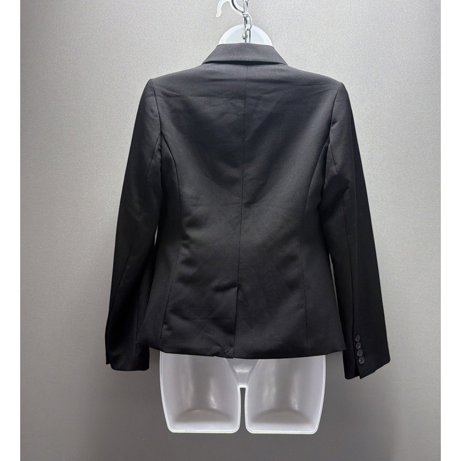 Worthington Blazer Jacket Women’s Size P Small Black 1-Button Closure Lined NWT