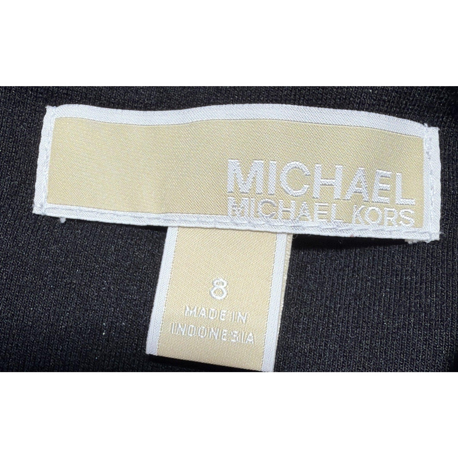 Michael Michael Kors Skirt Ponte Knit Zip Pockets Pencil Career Black Size 8