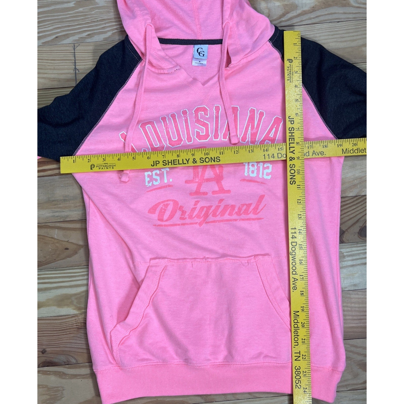 CG Louisiana Originals Pink Hoodie Size Medium