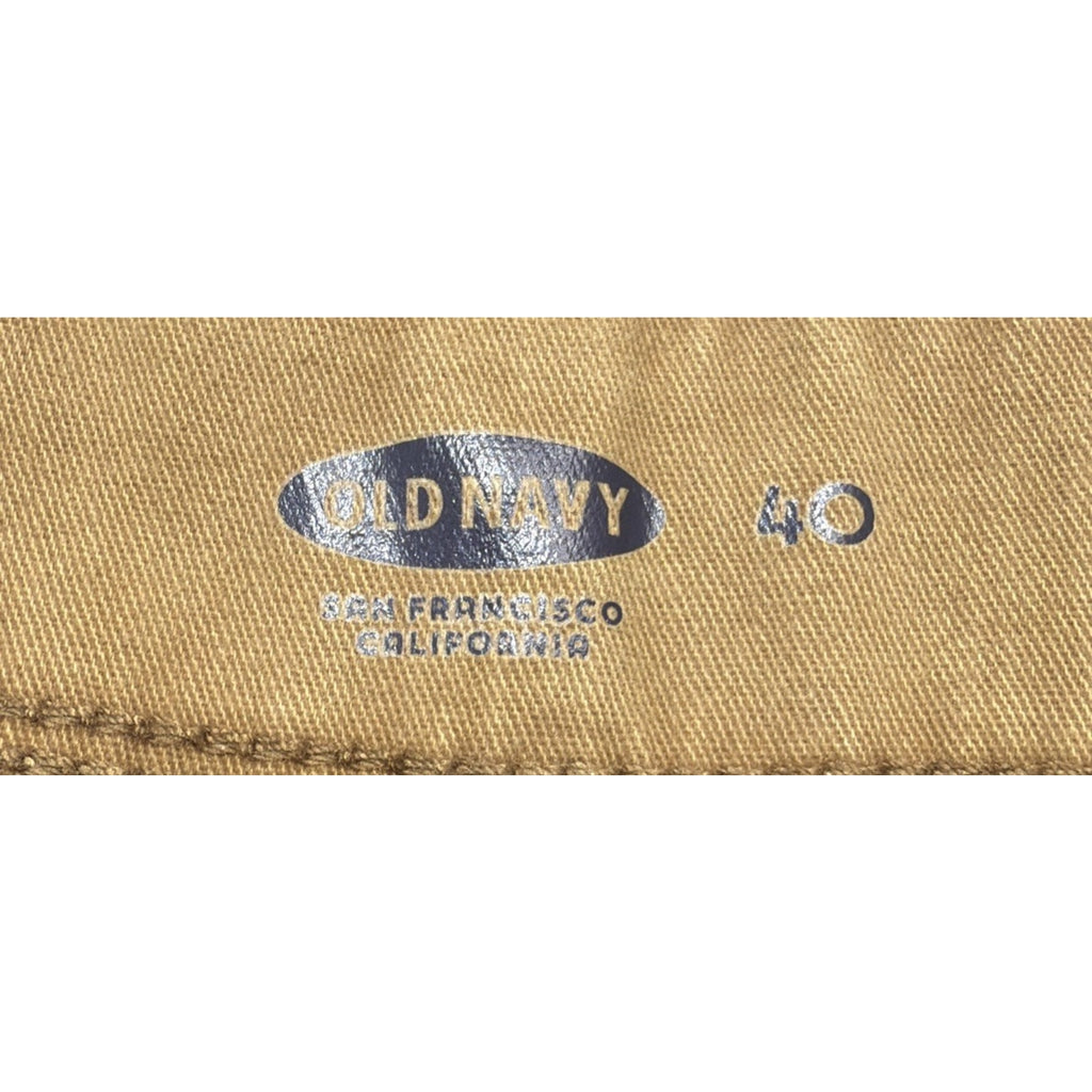 NEW Old Navy Chino Shorts Men 40 Brown Cotton 10" Inseam Preppy Casual NWT