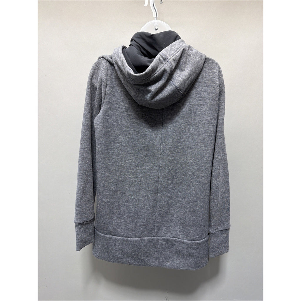 Athleta Victory Womens Long Primaloft Full Zip Hoodie Charcoal Size Small