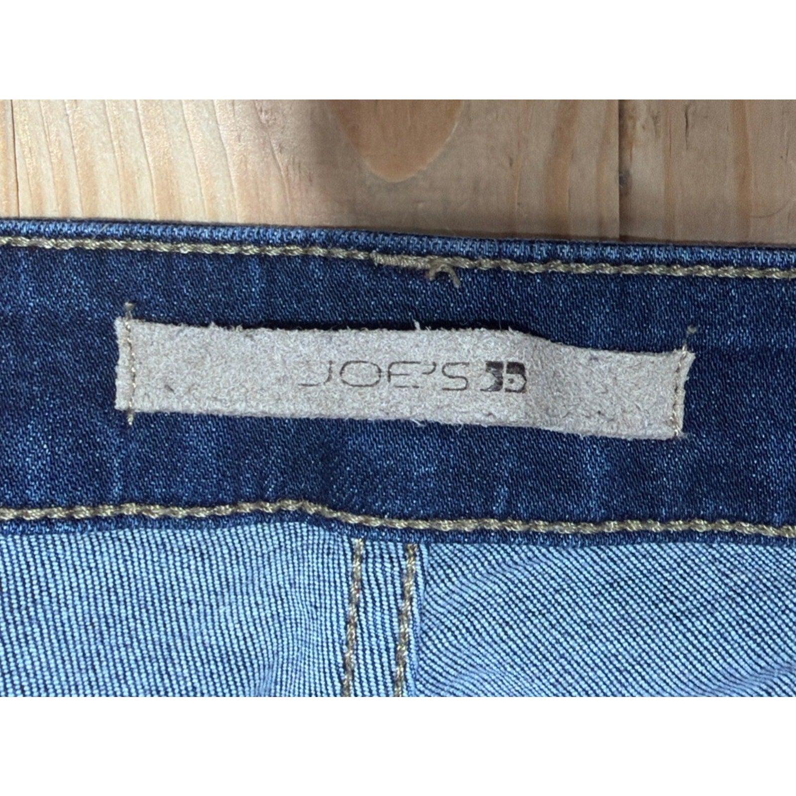 Joe's Jeans Ankle Skinny Dark Wash Raw Hem Stretch Denim Size 27 -29x27.5