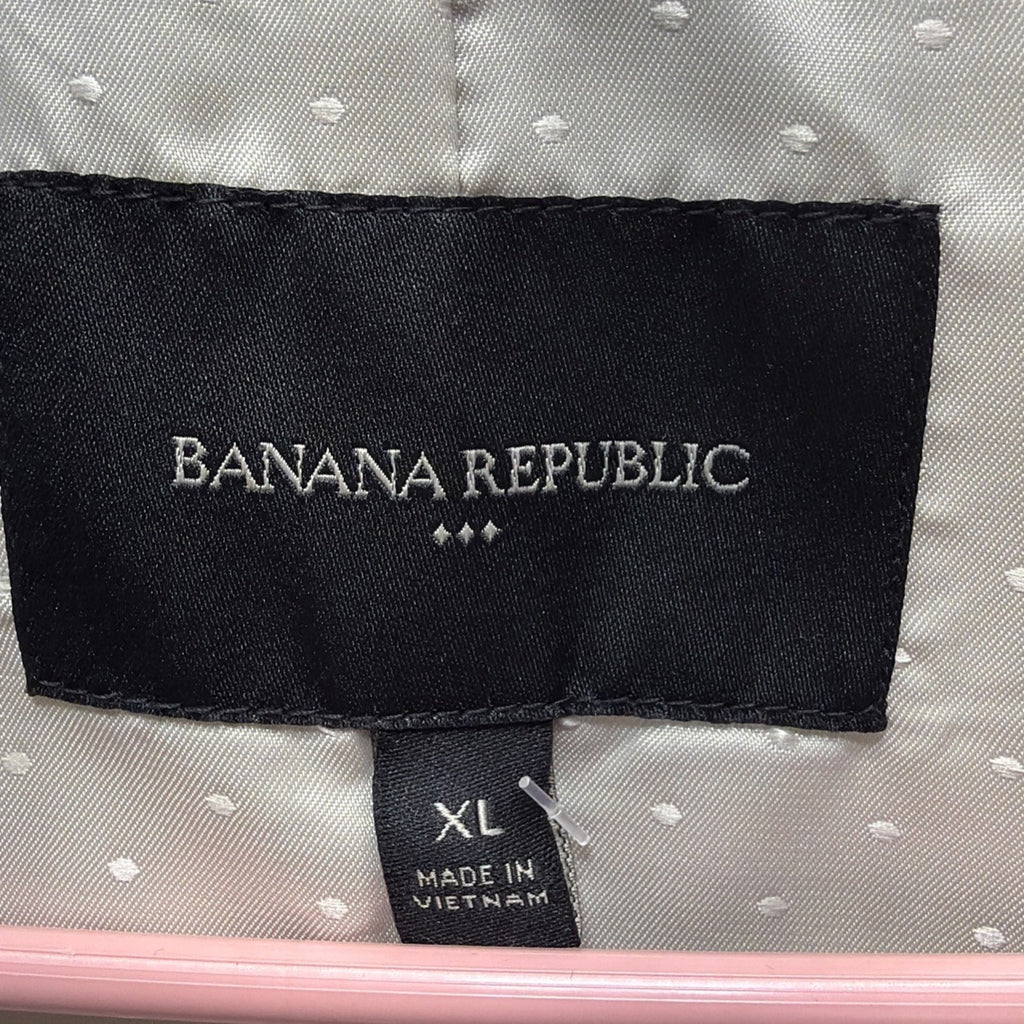 Banana Republic Women Single Breasted Biege vest Size XL New Career