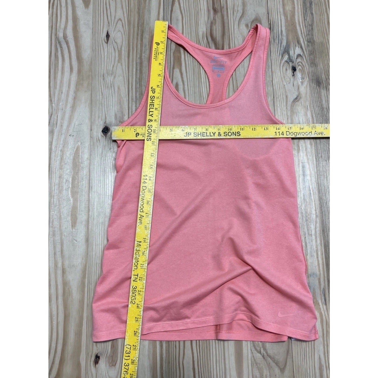 Nike Dri Fit Womens Tank Top Shirt M Pink Racerback Loose Lightweight Active