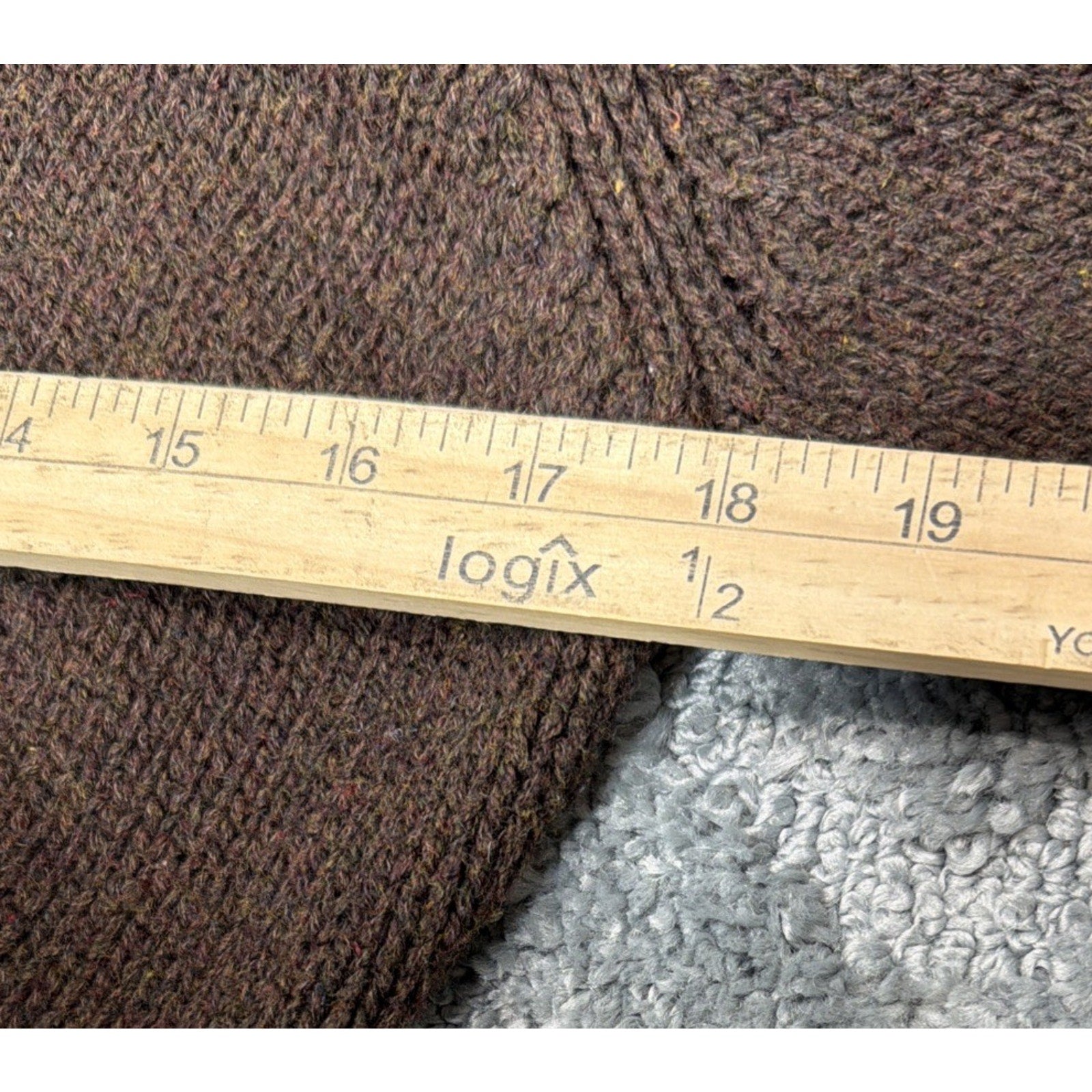 Vintage Y2K American Eagle Sweater Women L Brown Cardigan Cropped