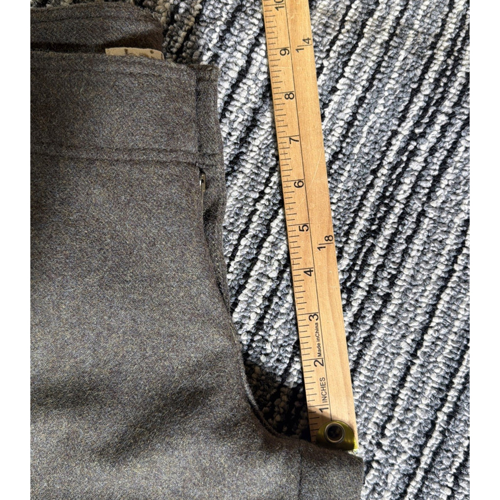 Anthropologie Hei Hei Women's Green Lined Wool Blend Mid Rise Shorts Size 6 30x5