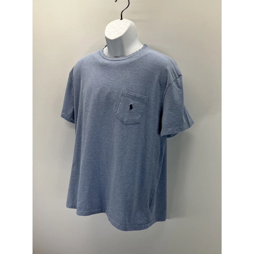 Polo Ralph Lauren Men's Crew Neck Short Sleeve Classic T-Shirt, Blue, Size L