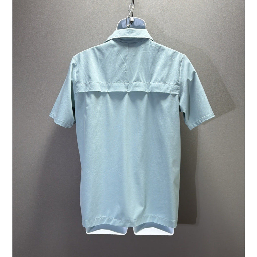 The North Face First Trail Short Sleeve UPf Shirt Blue Stretch Men’s Small