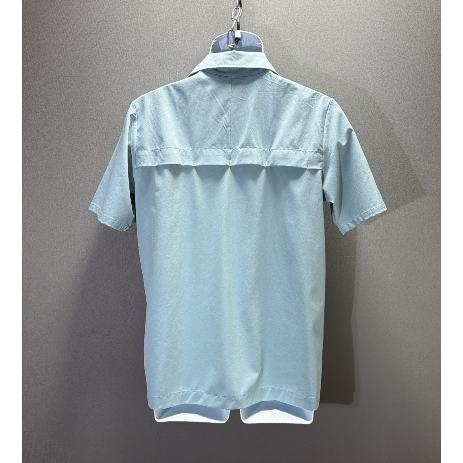 The North Face First Trail Short Sleeve UPf Shirt Blue Stretch Men’s Small