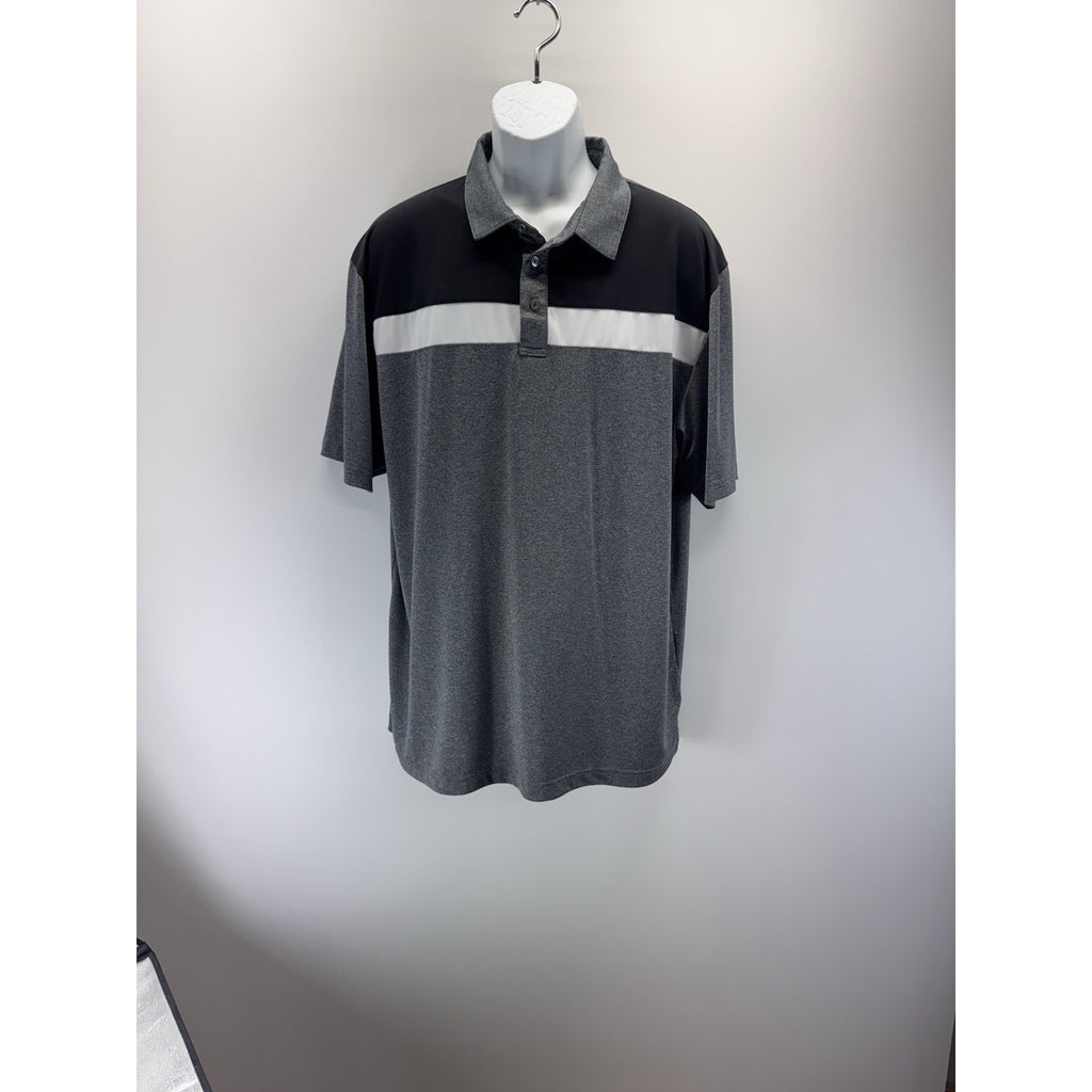 Ben Hogan Performance Black Gray Short Sleeve Golf Tennis Polo Men’s Size XL